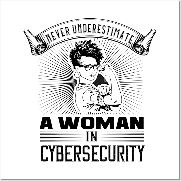 Never Underestimate a Woman in Cybersecurity Wall Art by DFIR Diva